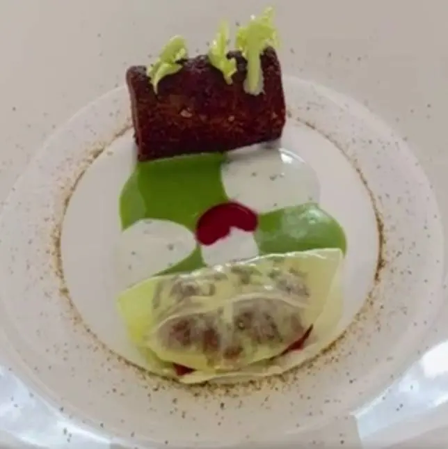 creation thumb for Lamb kebab, sheep yogurt & barbecued onion