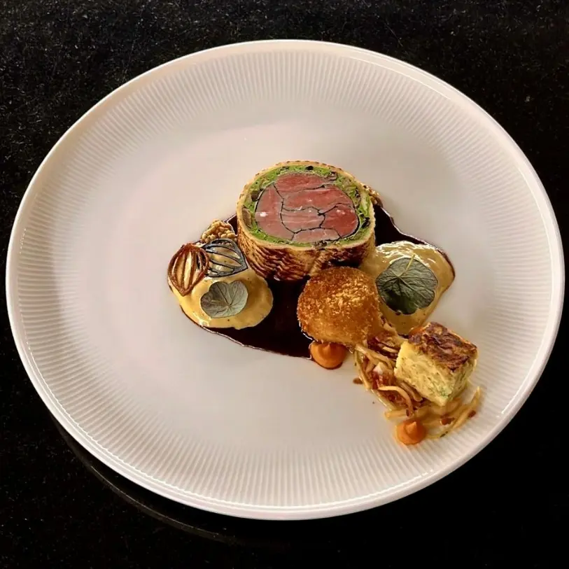 creation thumb for pork fillet grain dumplings cabbage