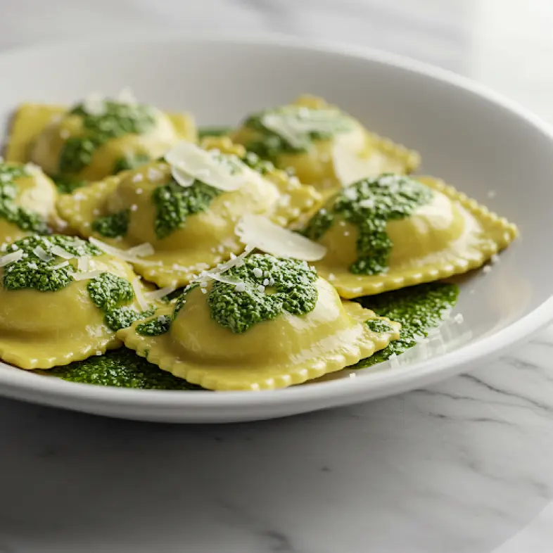creation thumb for Handmade Round Ravioli with Mascarpone and Spinach Recipe