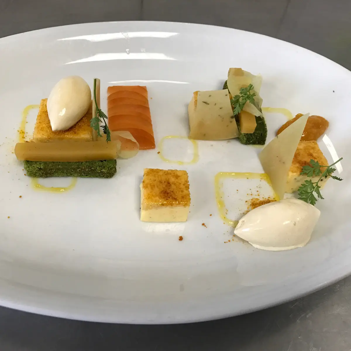 creation thumb for Crème Brûlée with Mud Brownie and Apricots