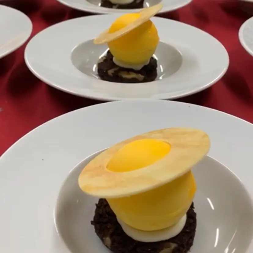 creation thumb for White chocolate lime mousse with passion fruit