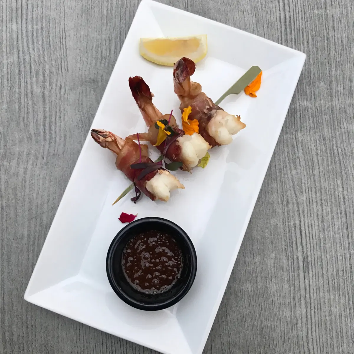 creation thumb for Antipasto: Gamberi avvolti nella pancetta