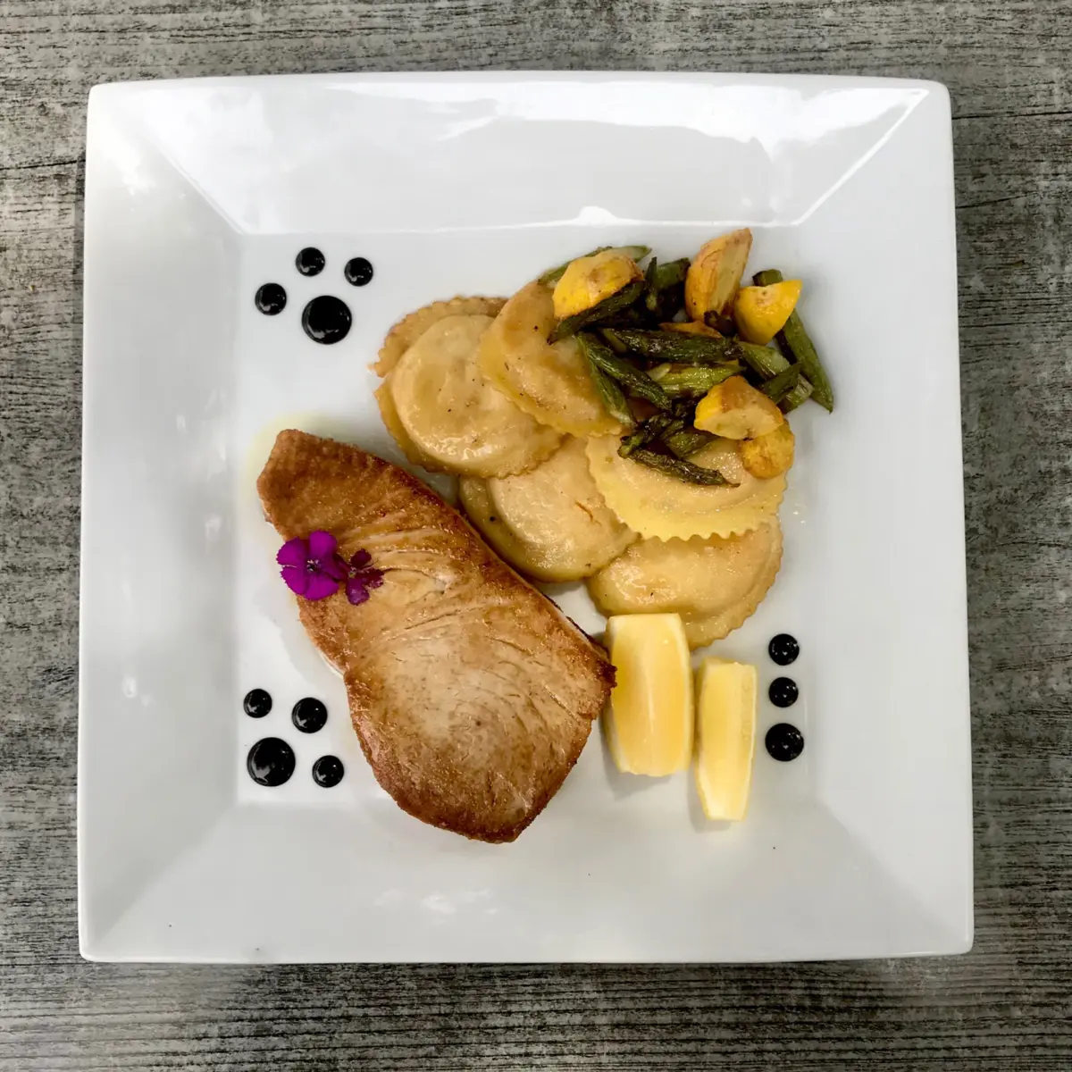 creation thumb for Cattura: Opah con ravioli di zucca