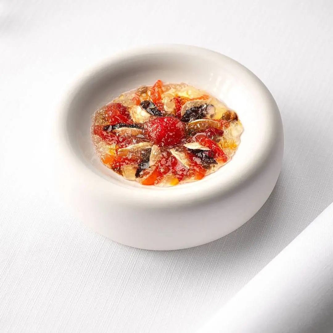 creation thumb for Cherry Tomato, Wild Strawberry, Elderflower, Almonds, Citrus
