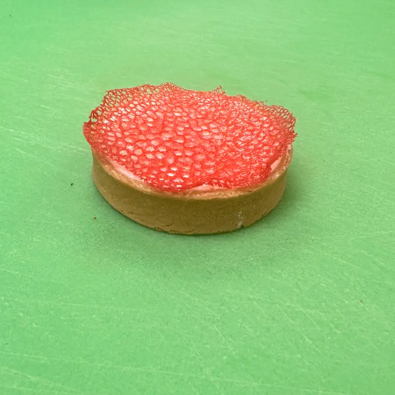 creation thumb for Lemoncello tart with strawberry crisp