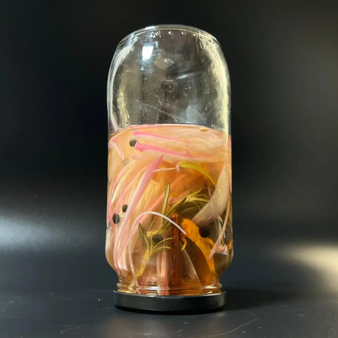 creation thumb for Spiced Pickled Onion with Aromatic Vinegar Brine