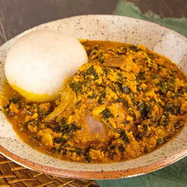 creation thumb for Egusi soup with pounded yam