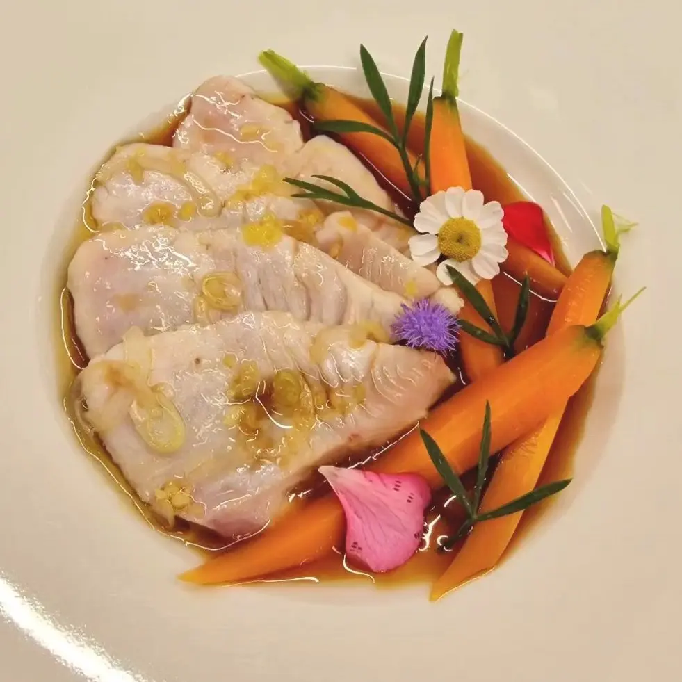 creation thumb for Kingfish Carpaccio with Japanese Tsuke Sauce