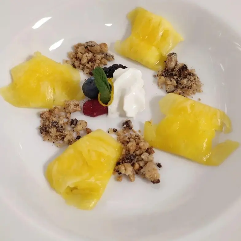 creation thumb for Pineapple and coconut ravioli