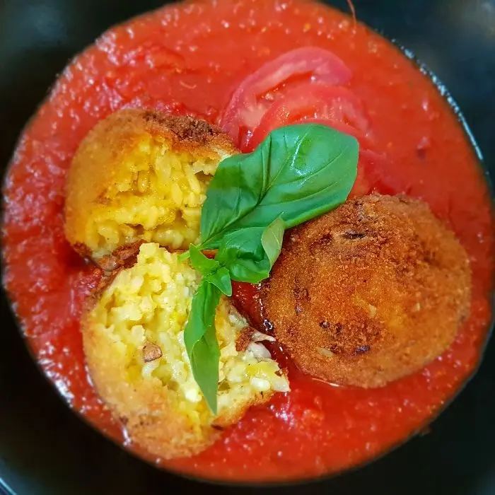 creation thumb for vegan arancinis
