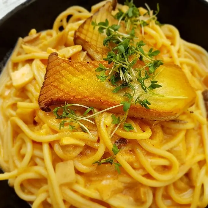 creation thumb for vegan spaghetti carbonara