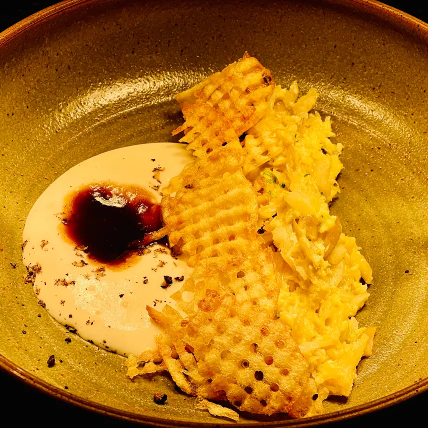 creation thumb for Bacalhau à Brás with Potato Foam and Truffle