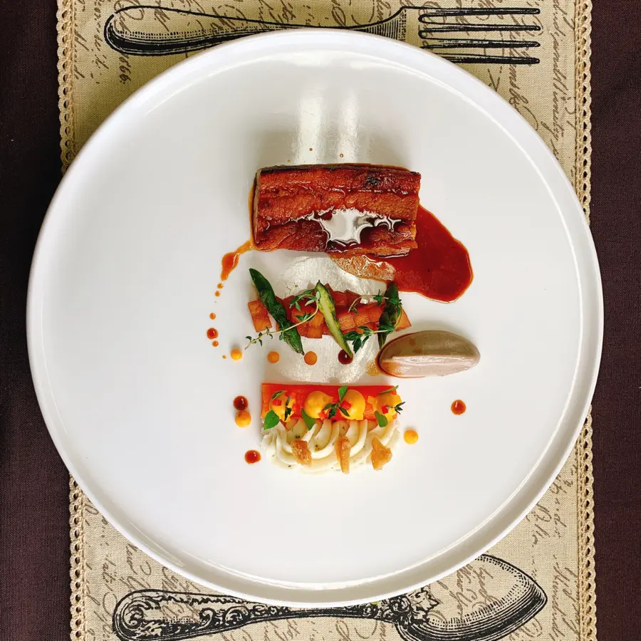 creation thumb for Maine with pork belly