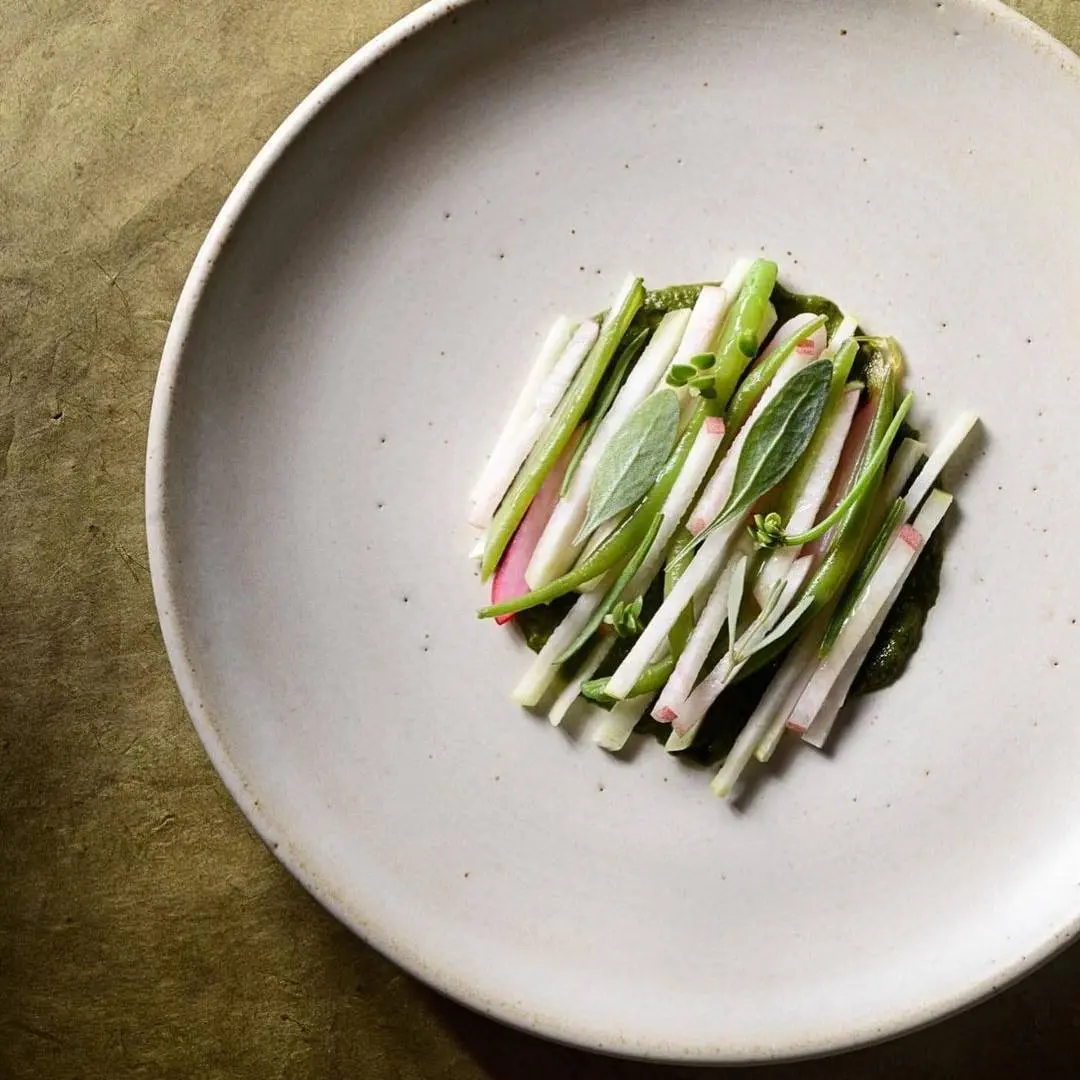 creation thumb for Pêche | Haricots verts | Radis | Gelée De Légumes Verts