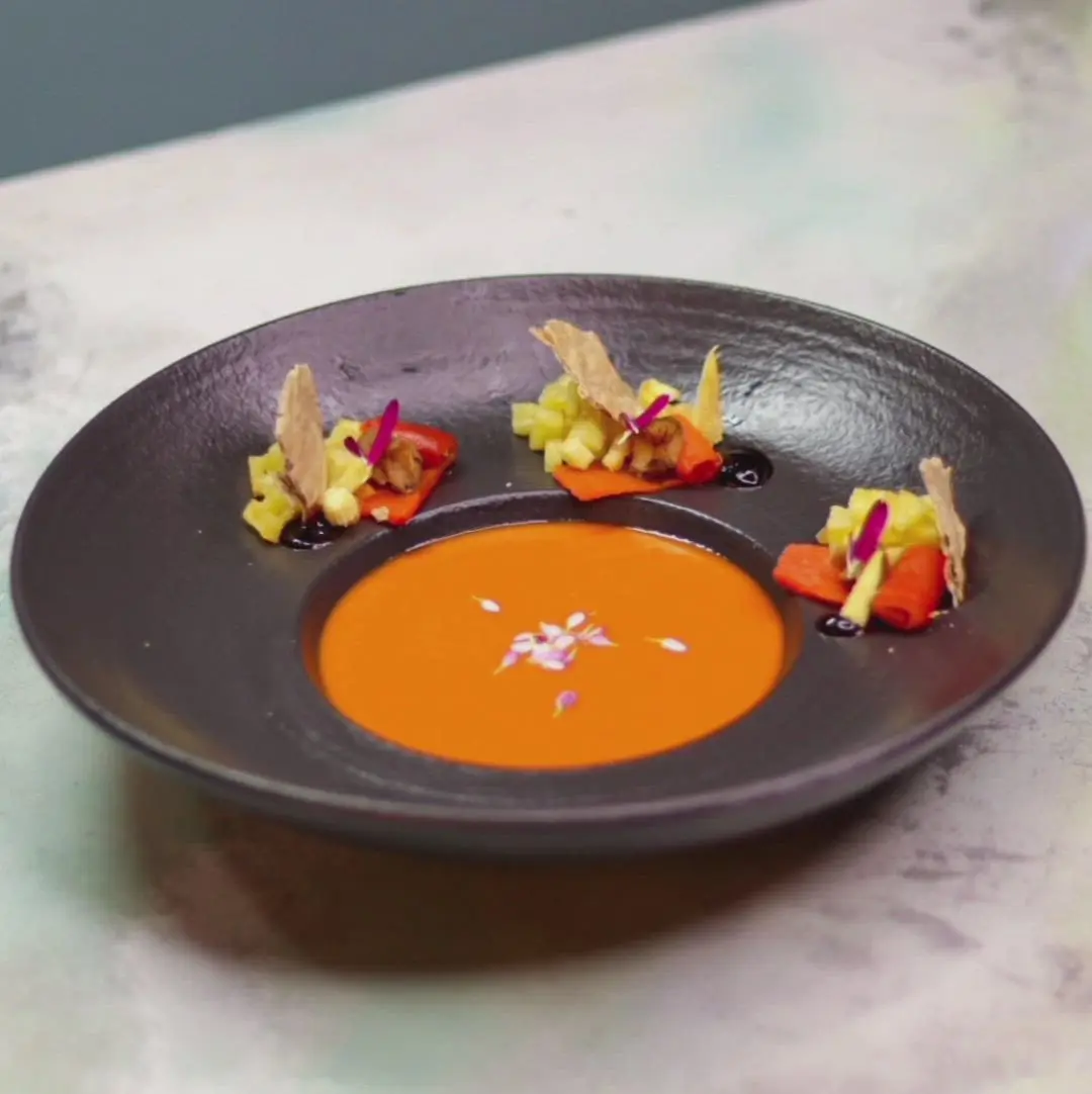 creation thumb for Rabbit, Roasted Red Bell Pepper Soup