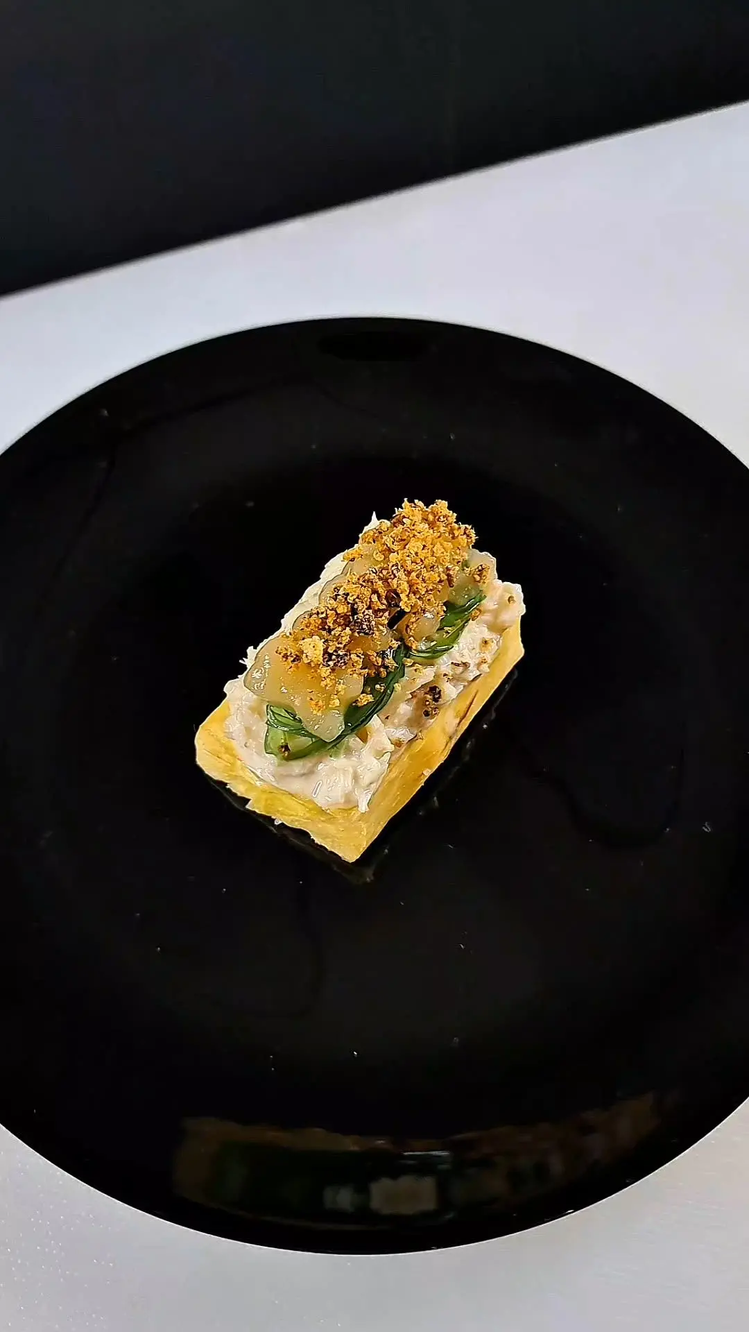 creation thumb for Crunchy yuca | Crab salad | Guava & Tucupí 🦀🇧🇷