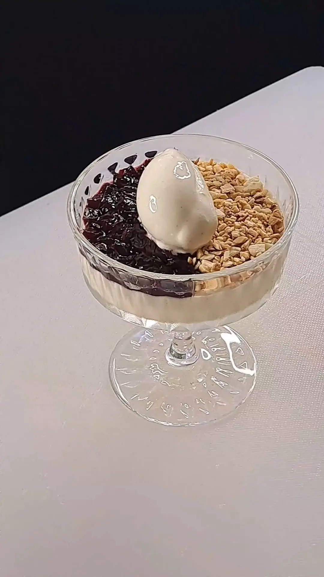creation thumb for Sake kasu panacotta | cherry & cardamom 🍶🍒
