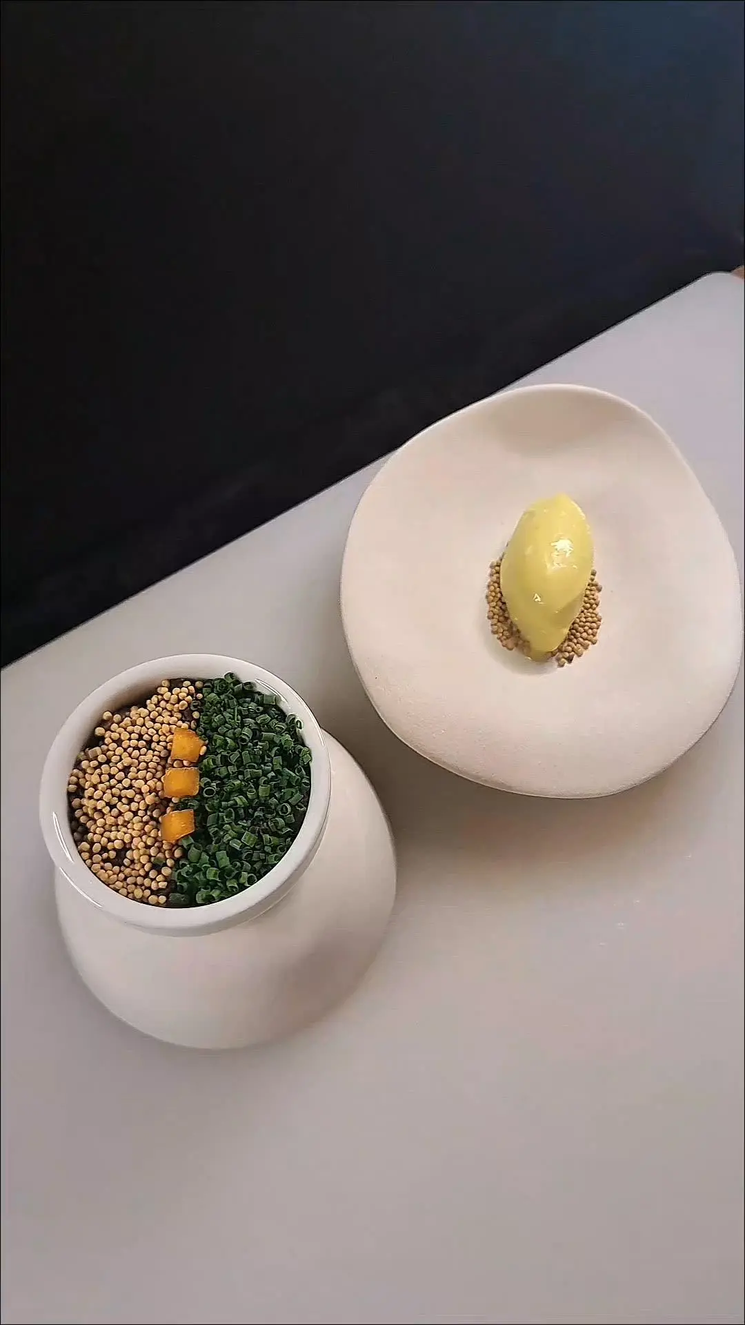creation thumb for 🦌Venison tartar & peach