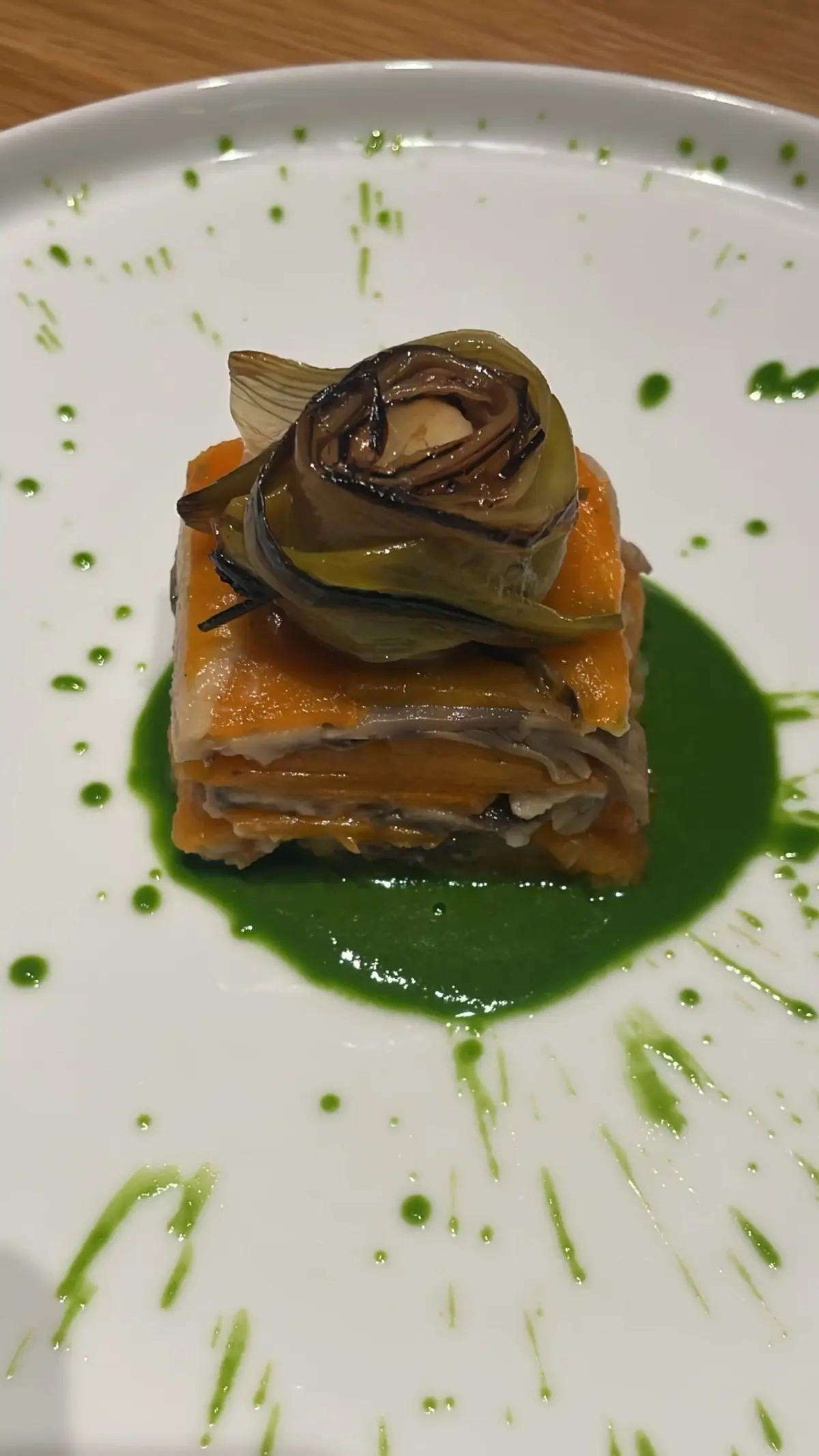 creation thumb for Terrina Vegana con Funghi Zucca e Porro in Agrodolce