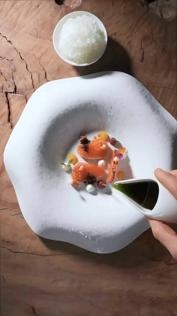 creation thumb for Trout Roll, Citrus Fruit, Sour Turnip Yoghurt