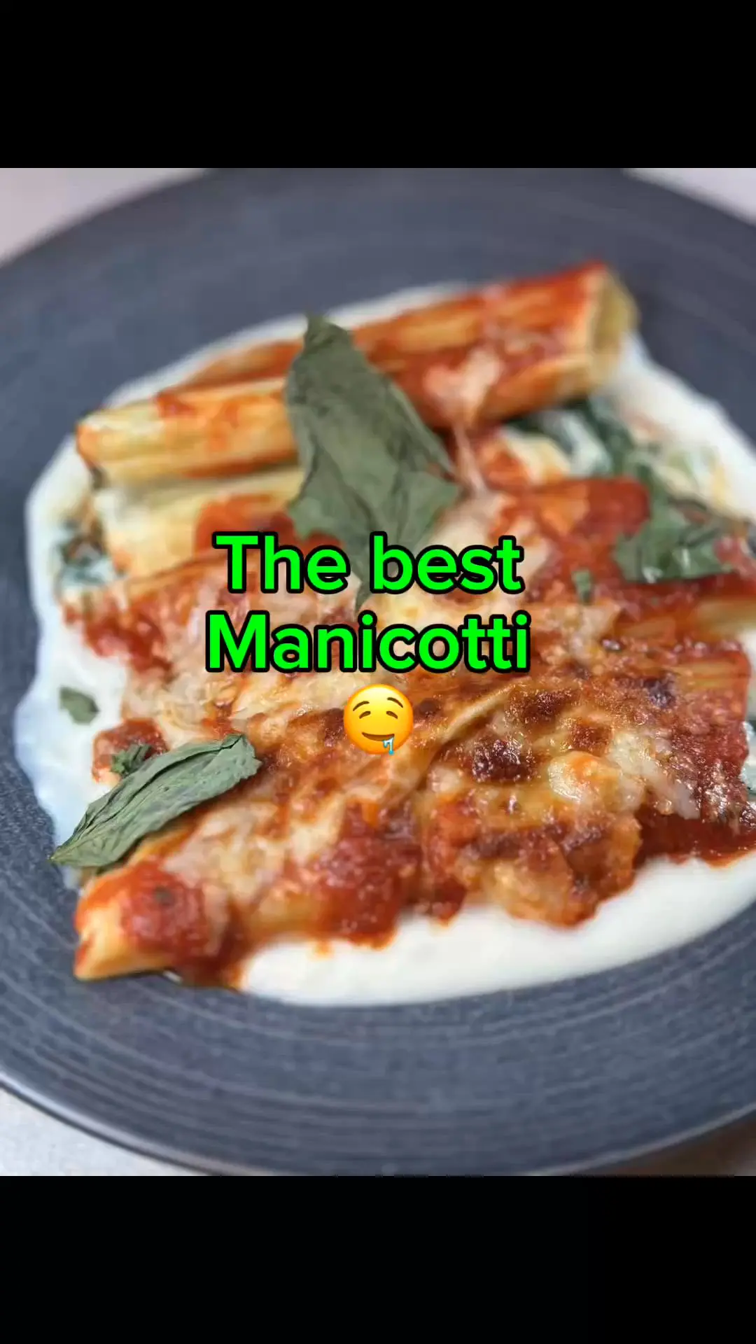 creation thumb for Spinach manicotti  home style