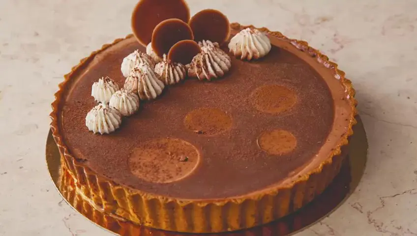creation thumb for Dense chocolate tart