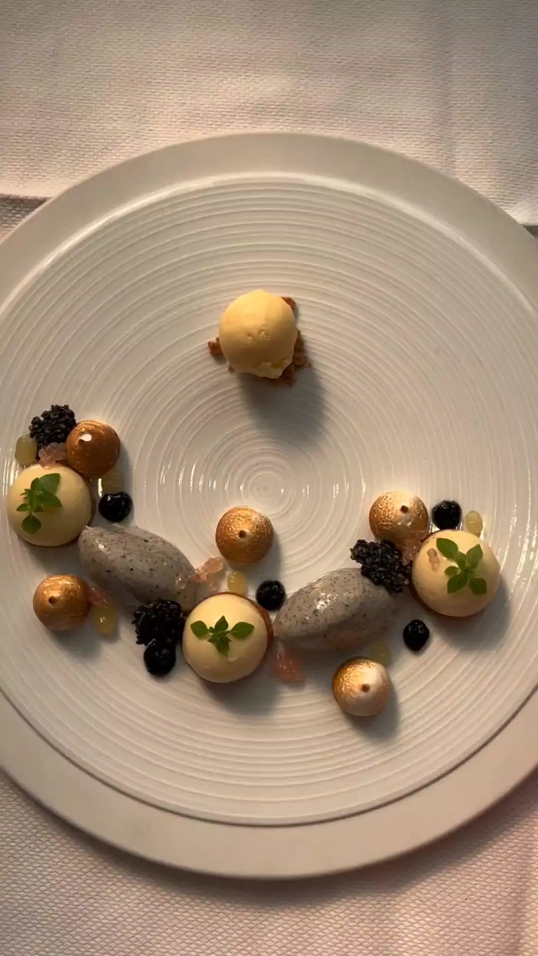 creation thumb for Yuzu Cream, Breton Shortbread, and Black Sesame