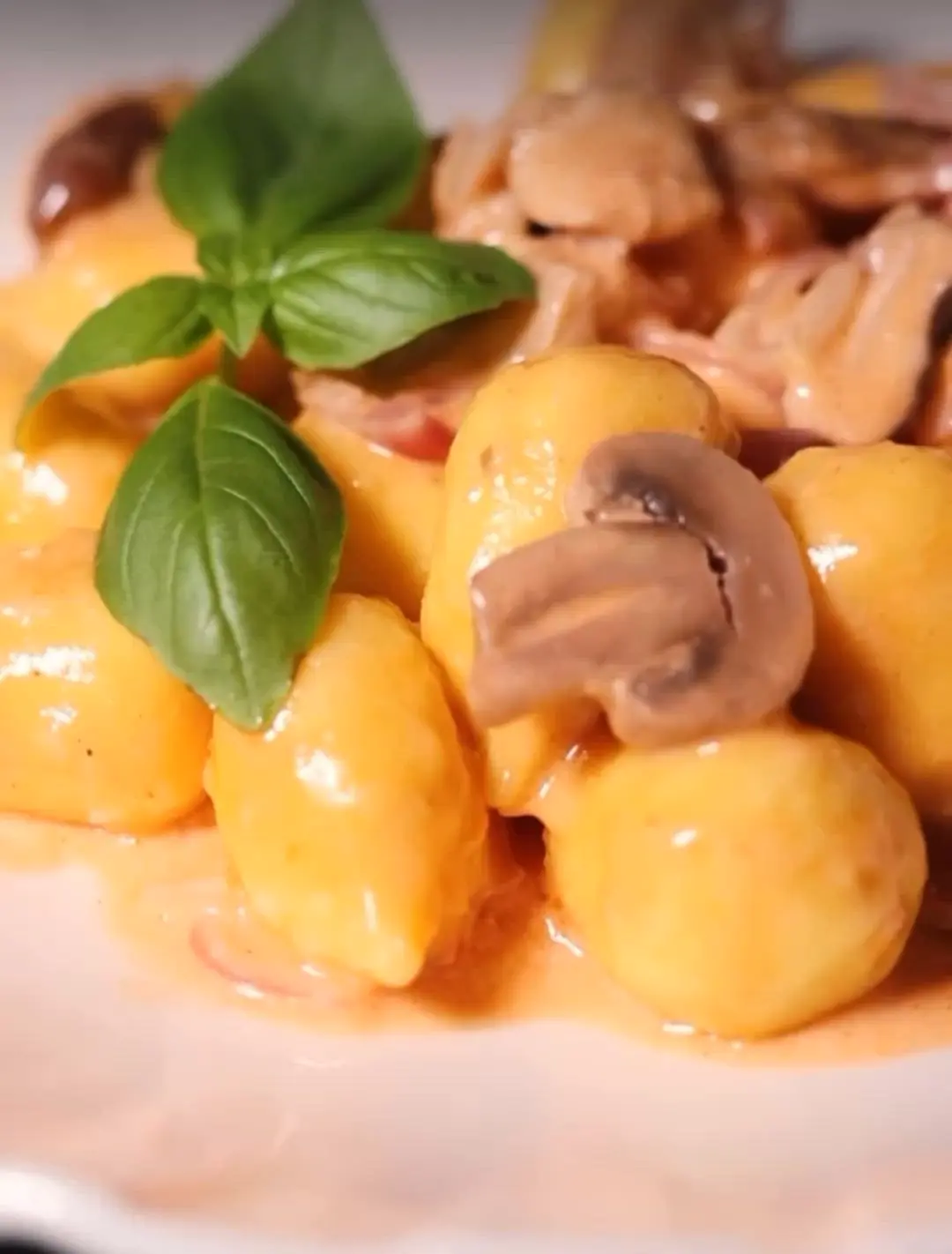 creation thumb for Cheese-Filled Potato Gnocchi with Parmesan and Mushroom