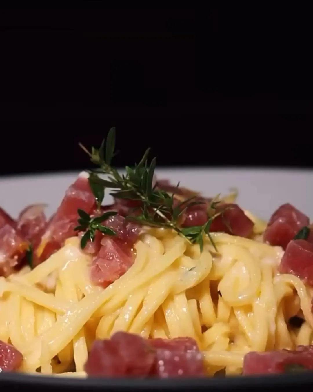creation thumb for Lemon Tagliolini with Tuna Tartare