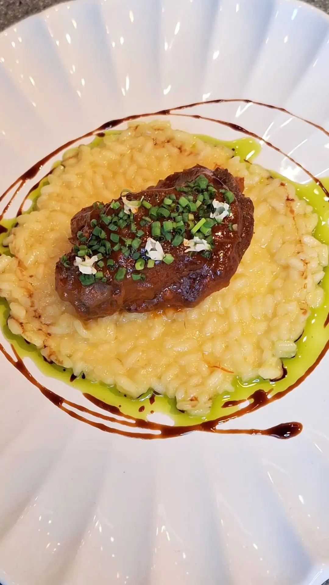 creation thumb for Braised Veal Cheek & Saffron Risotto