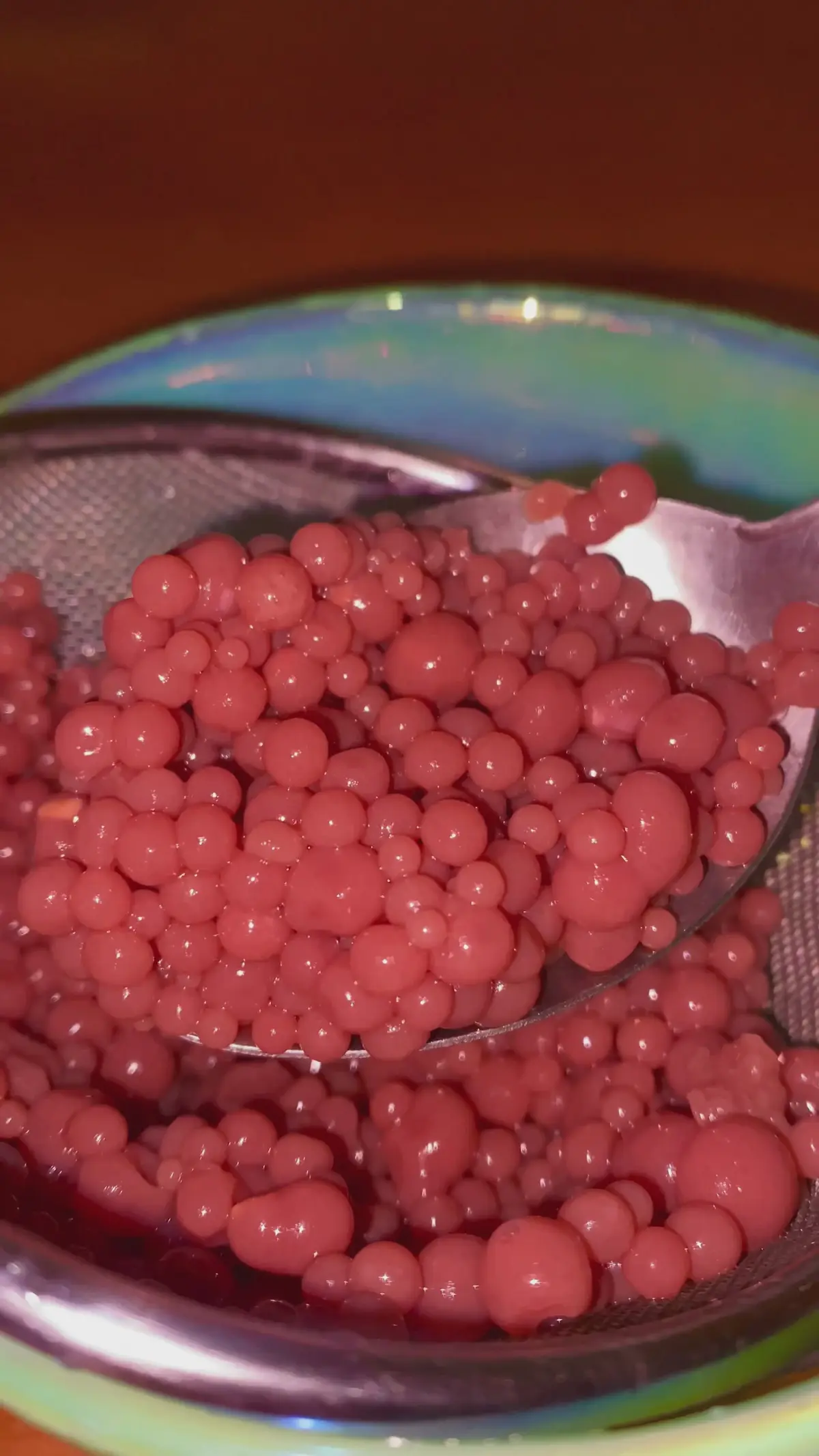 creation thumb for Raspberries & lychees caviar
