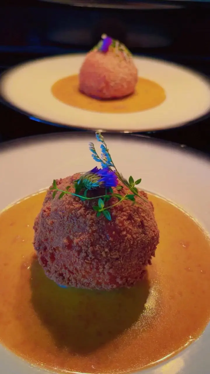 creation thumb for Wagyu arancini are crispy, deep-fried Italian mashed potato