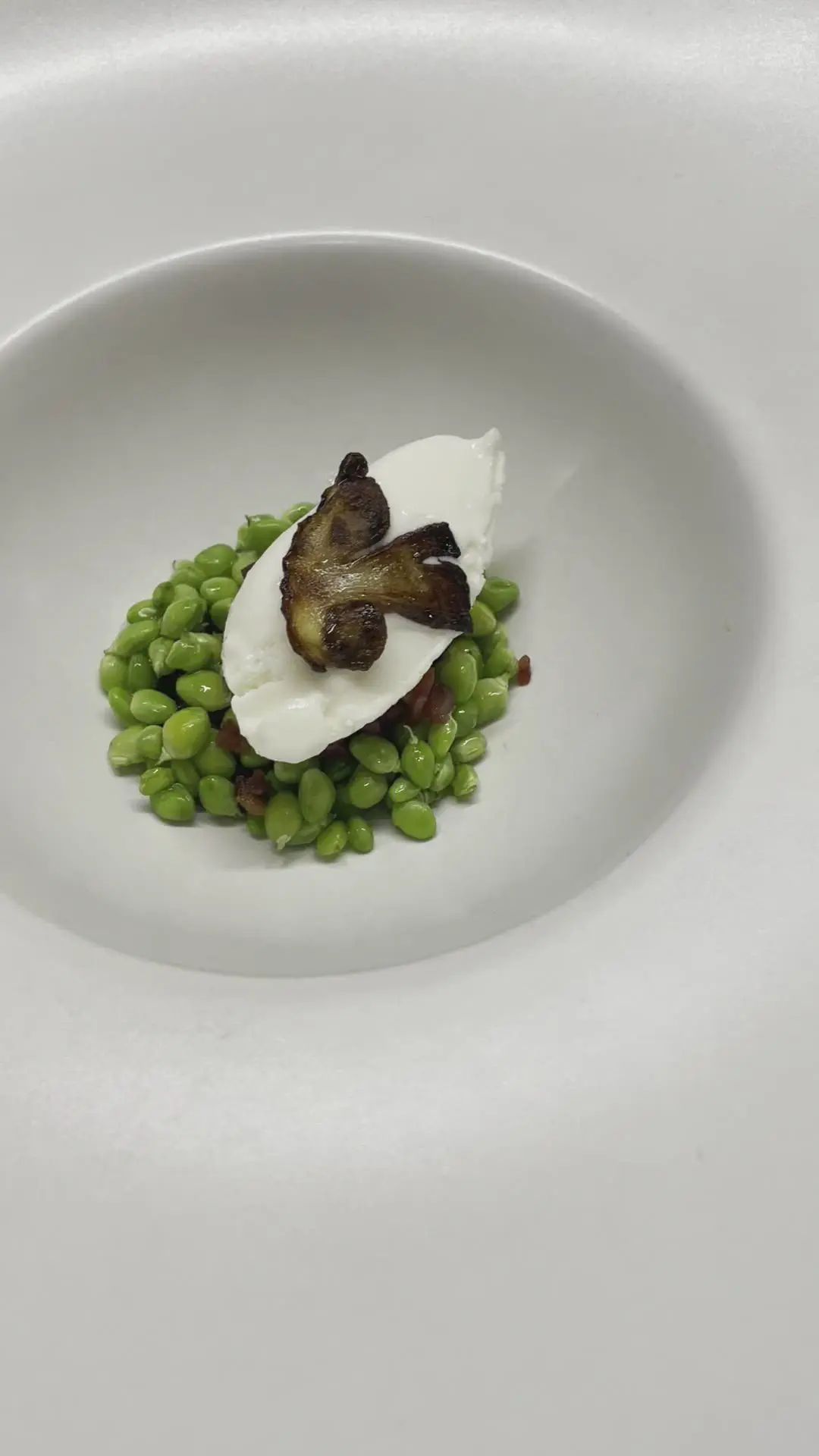 creation thumb for èpes, jambon, petits pois et glace mozzarella