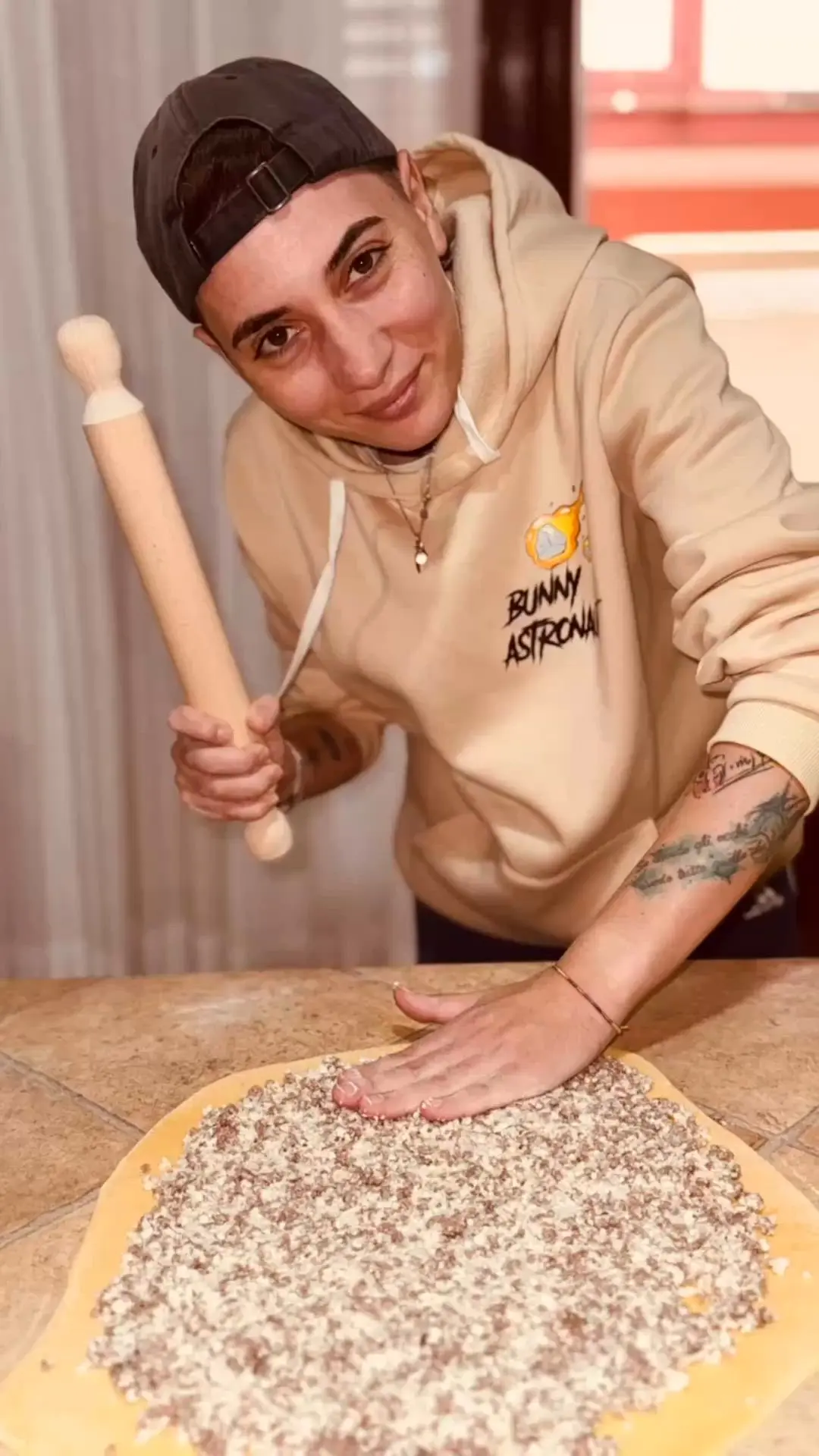 creation thumb for Stuffed Egg Pasta Roll