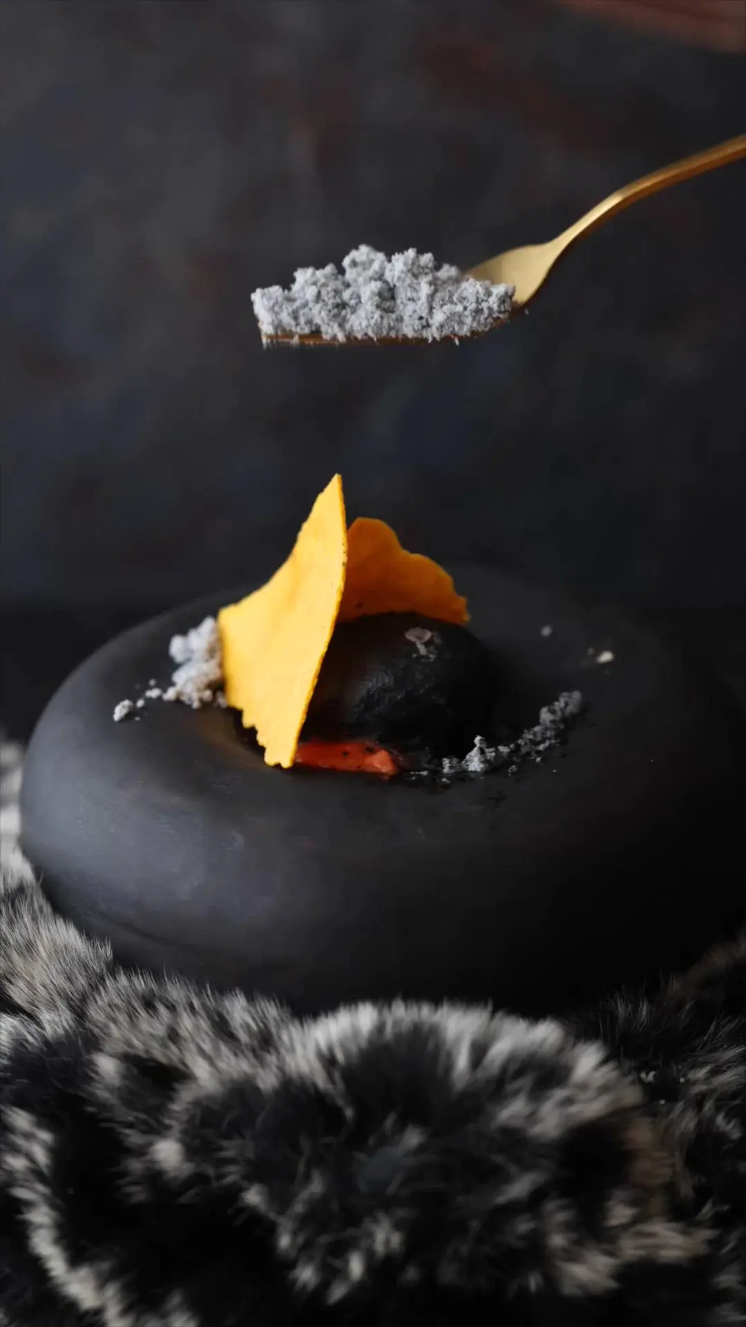 creation thumb for Black Potato Gnocchi Filled with Steinegg Cheese