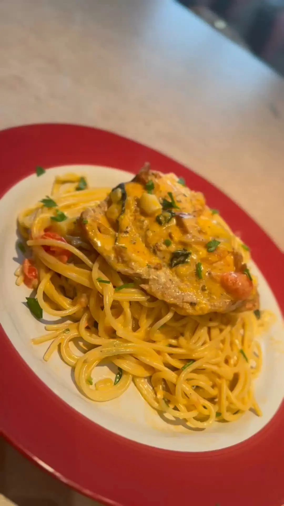 creation thumb for Pasta Creamy with Salmon
