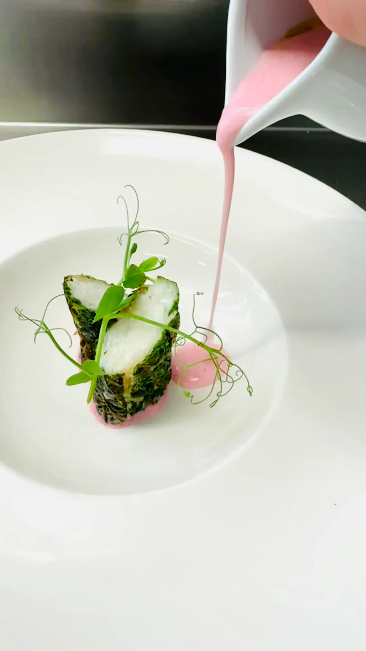 creation thumb for Sea bass fillet in cabbage crust