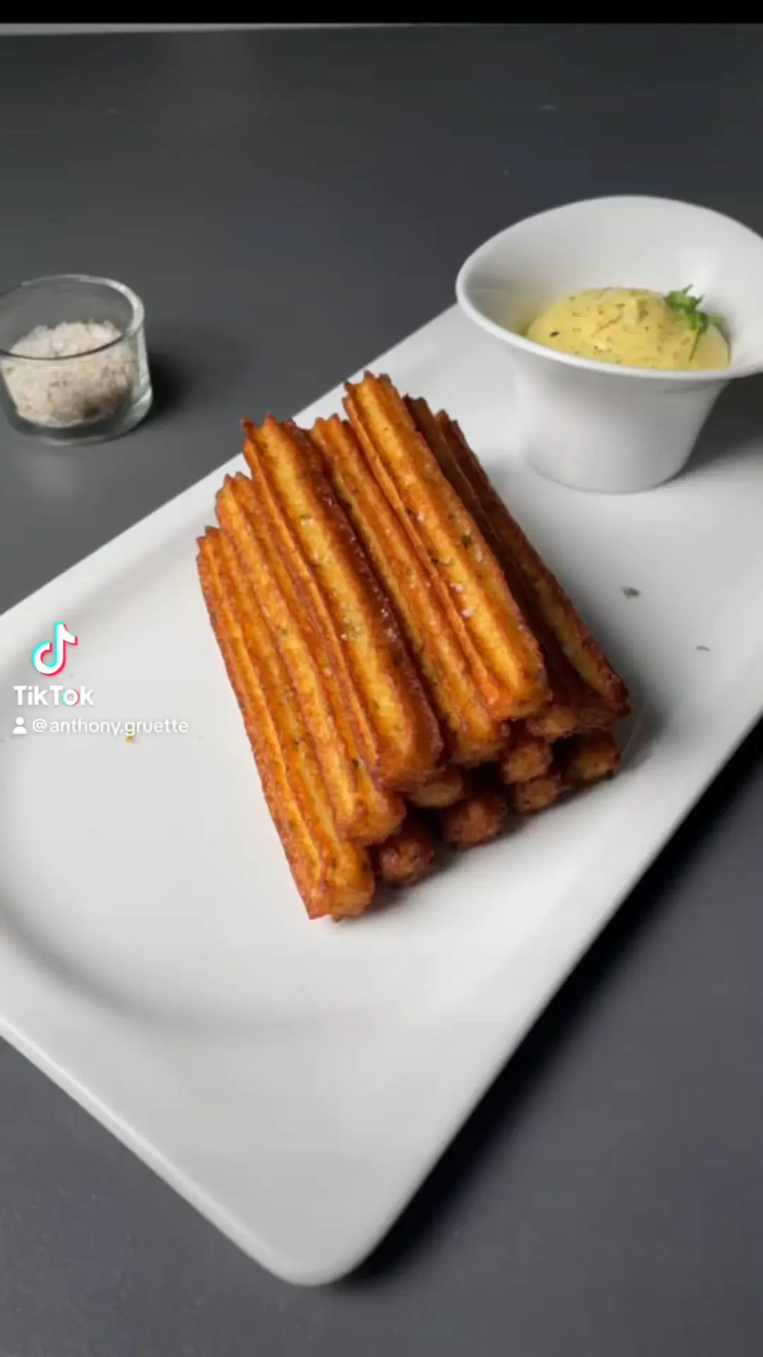 creation thumb for Potato churros with tarragon