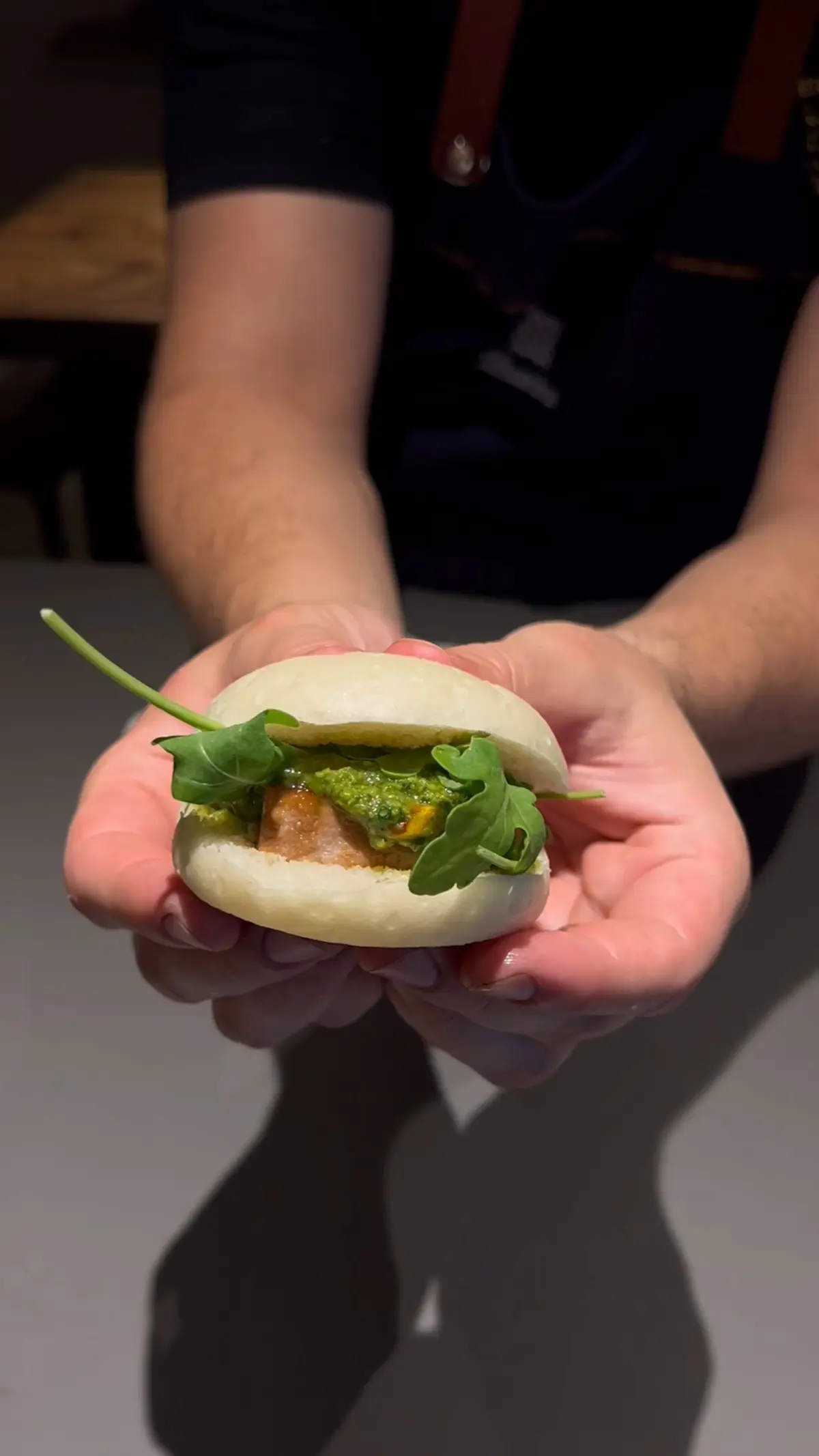 creation thumb for Mollete de thon rouge, teriyaki et pesto de pistaches