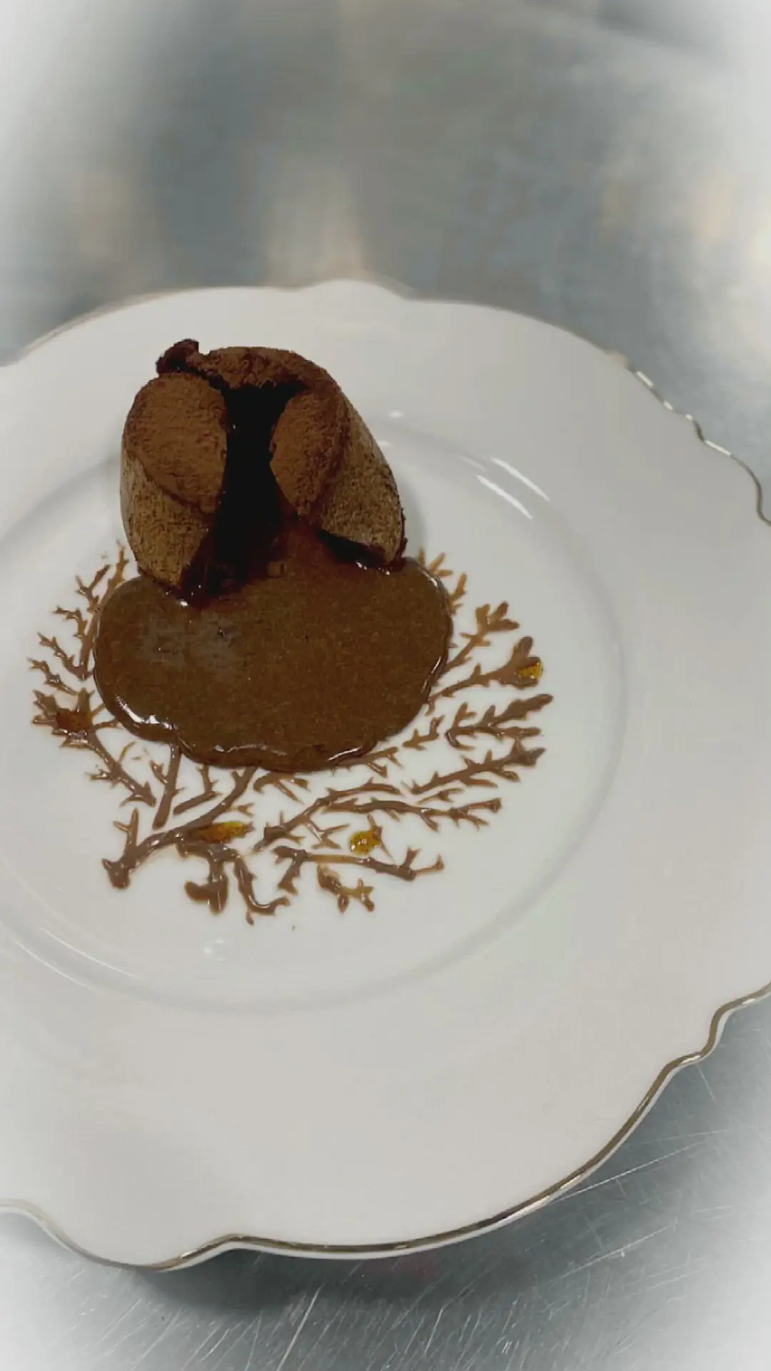 creation thumb for •Gluten-free caramelized white chocolate Coulant•🌋