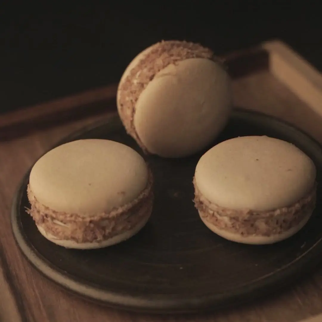 creation thumb for Macaroons whit carib flour and goat jerky 