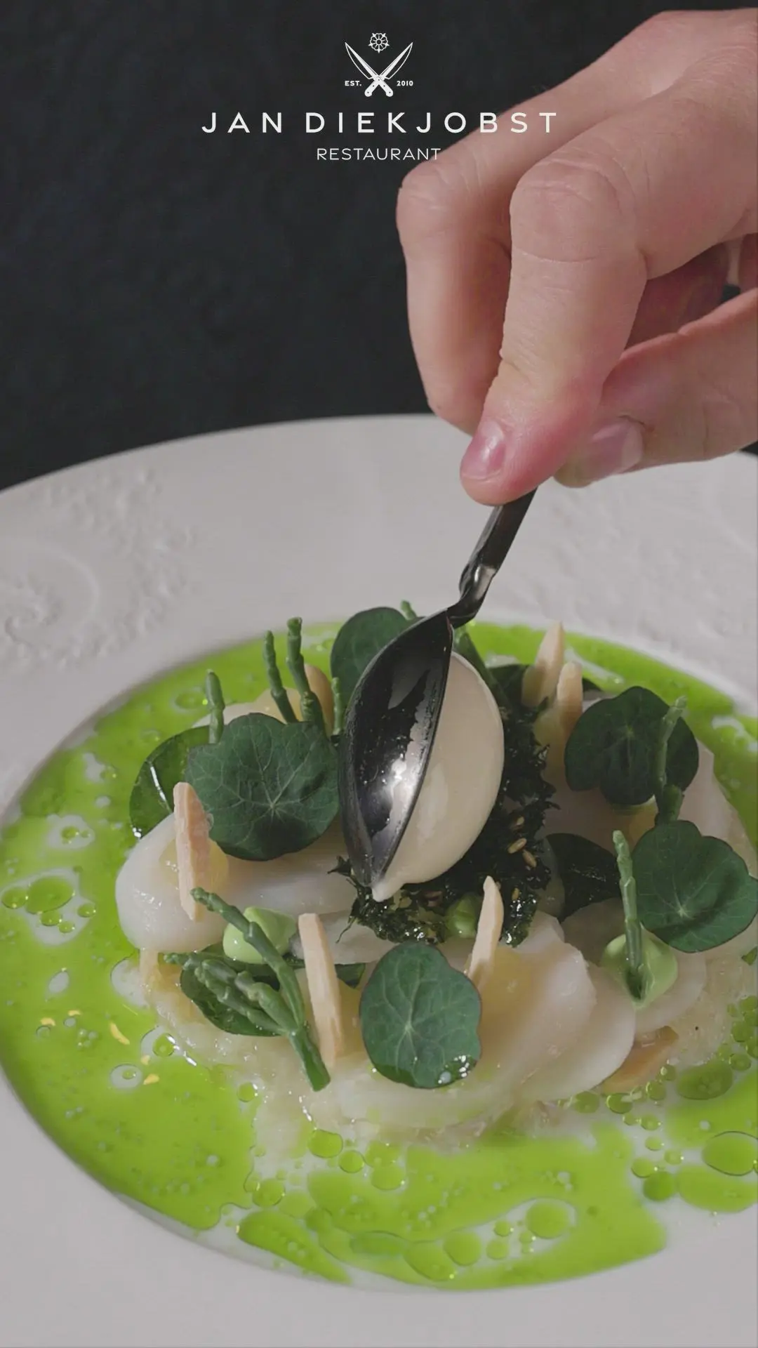 creation thumb for Scallop | Kohlrabi | Pear | Almond