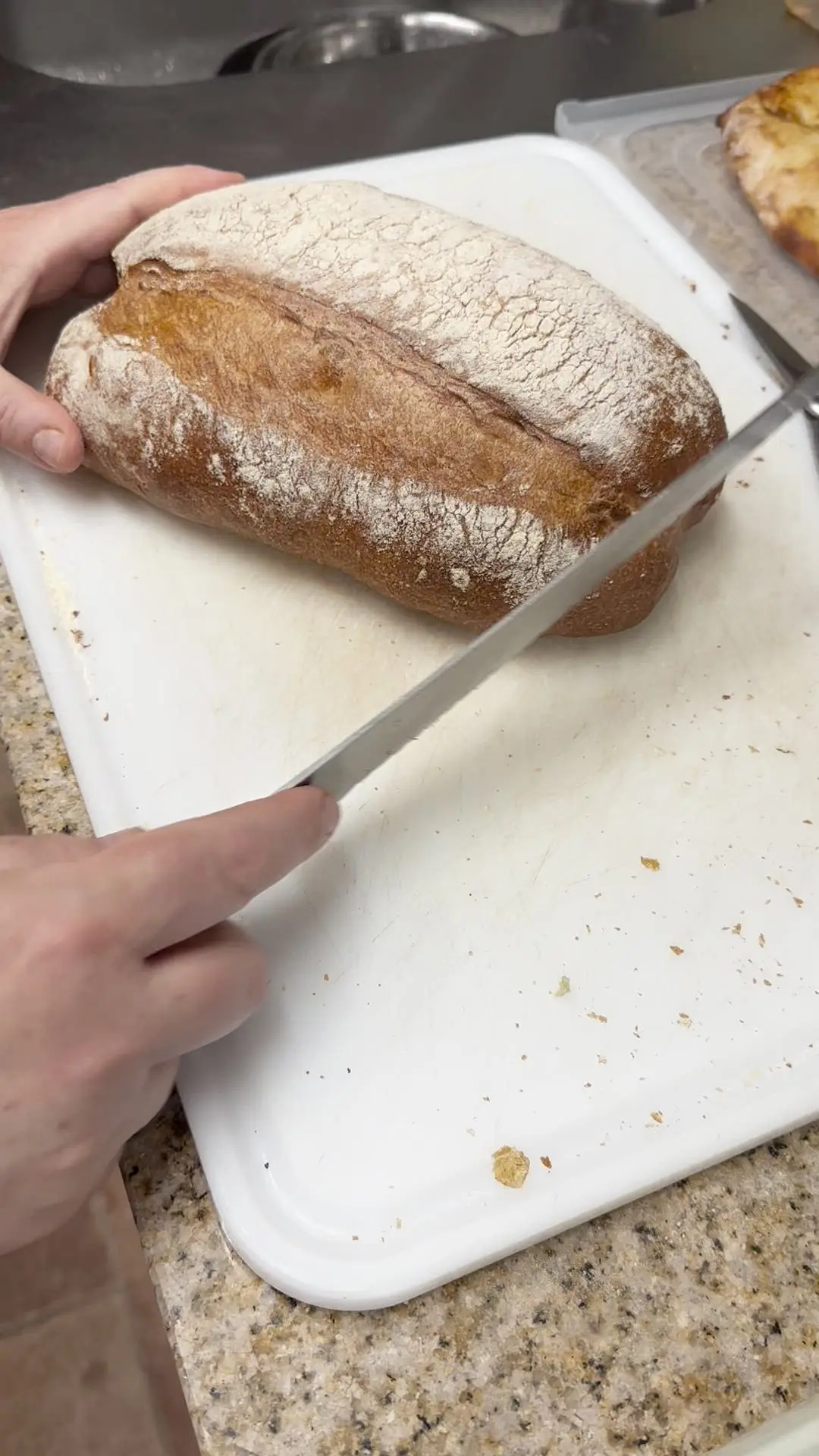 creation thumb for Long leavening white bread with biga and type 1 flour.