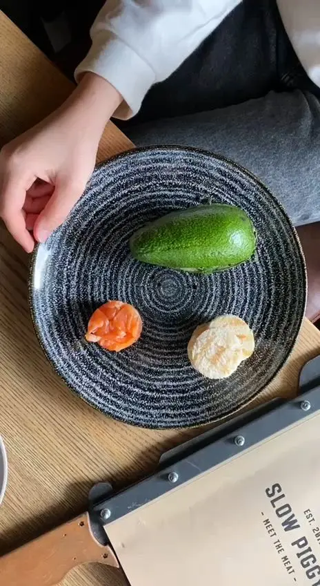 creation thumb for guacamole with salmon and tobiko caviar