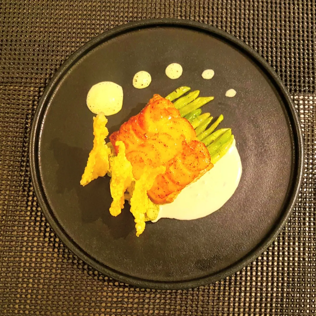creation thumb for potato crusted red snapper with smoky beurre blanc sauce