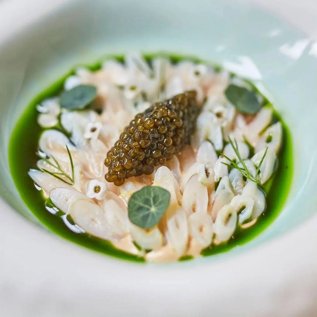 creation thumb for Razor Clams | Caramelized Yoghurt | Oscietra Caviar