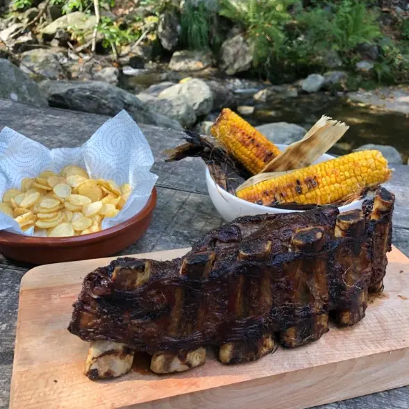 creation thumb for Grilled beef ribs with Andean garnish
