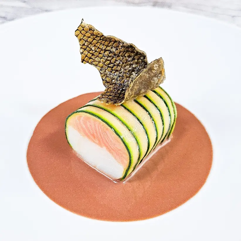creation thumb for Lachs- und Kabeljau-Rolle mit knuspriger Haut