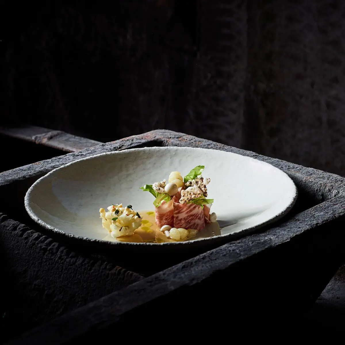 creation thumb for Kobe Beef - Cauliflower - Dashi - Mushroom