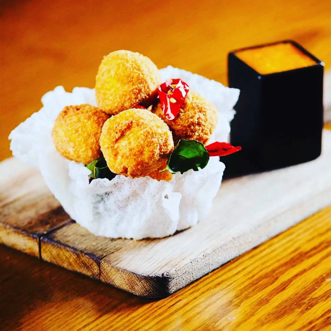 creation thumb for Asian chicken bolls with sweet chilli apricot sauce